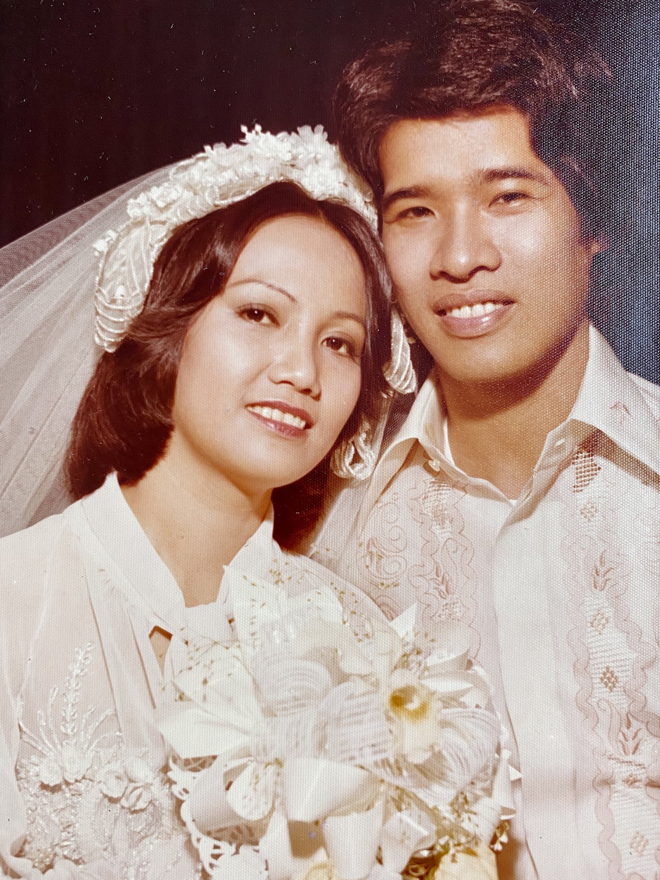 Eric and Star on their wedding day, December 4, 1976
